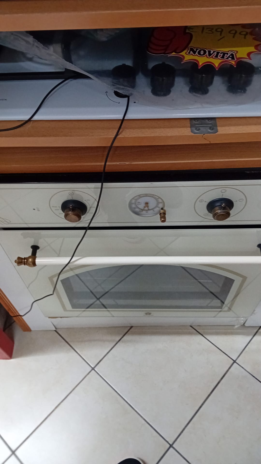 FORNO STAYLUX IN VETRO AVORIO