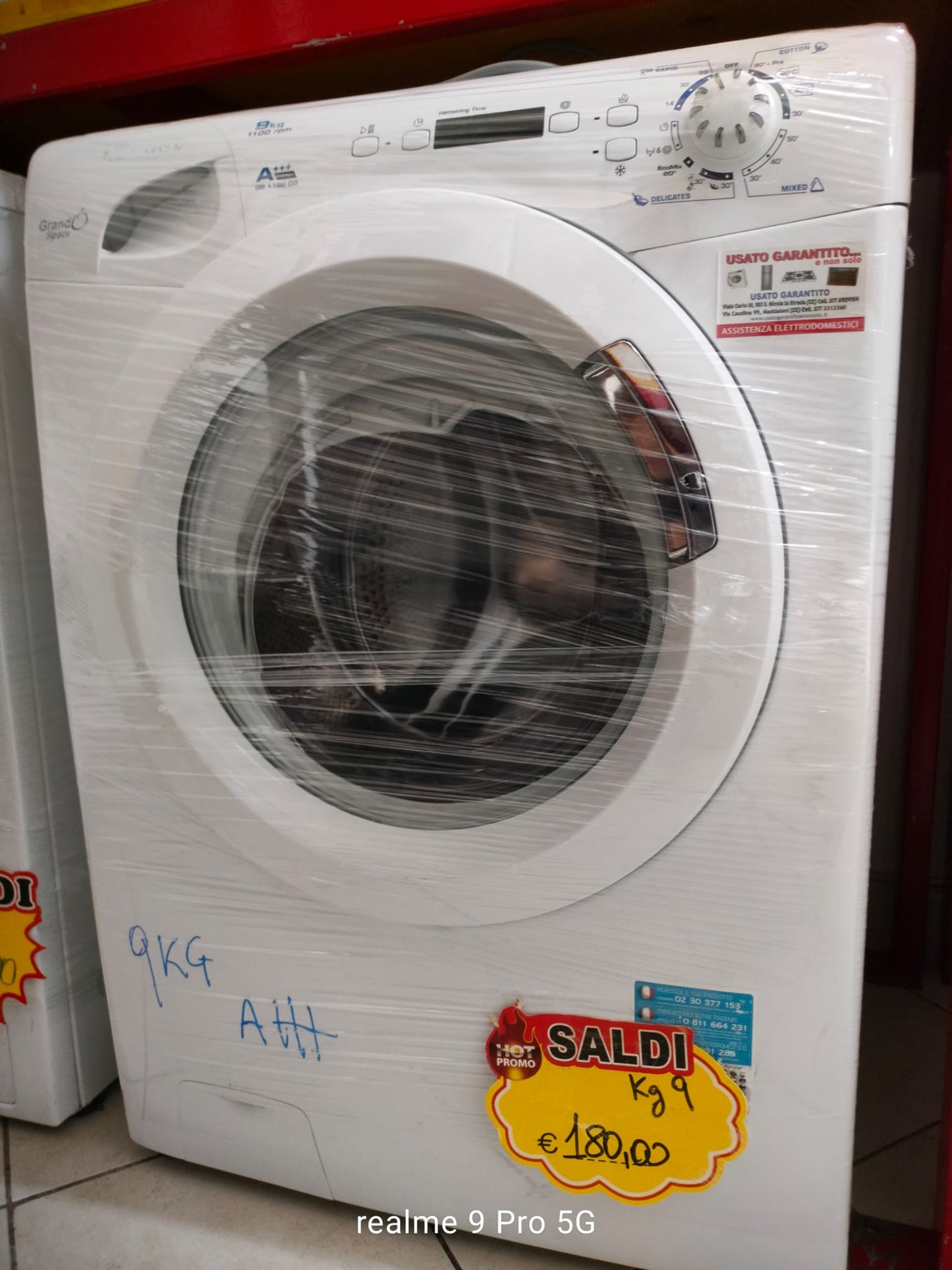 LAVATRICE CANDY GRANDO' SPACE 9KG