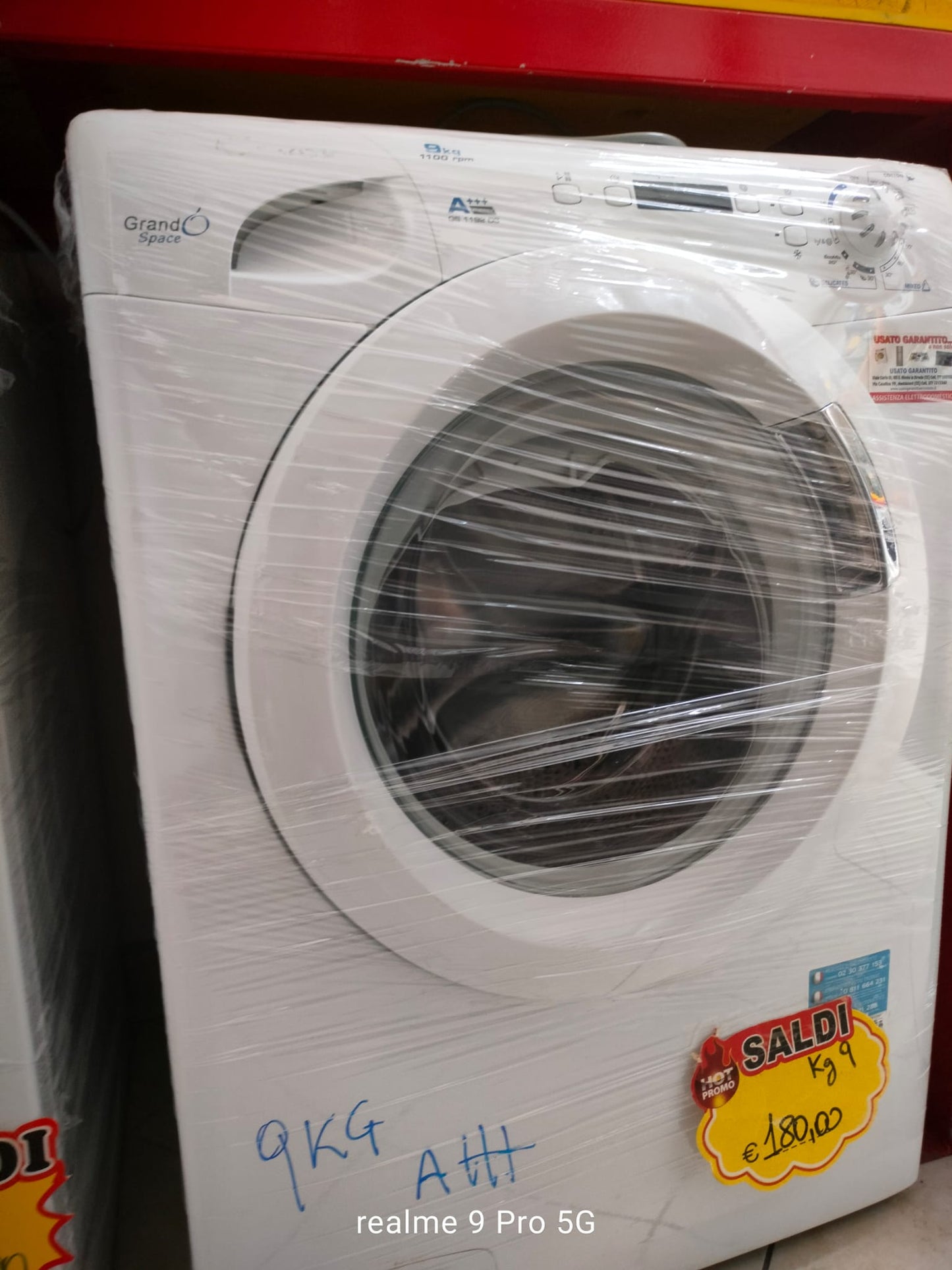 LAVATRICE CANDY GRANDO' SPACE 9KG