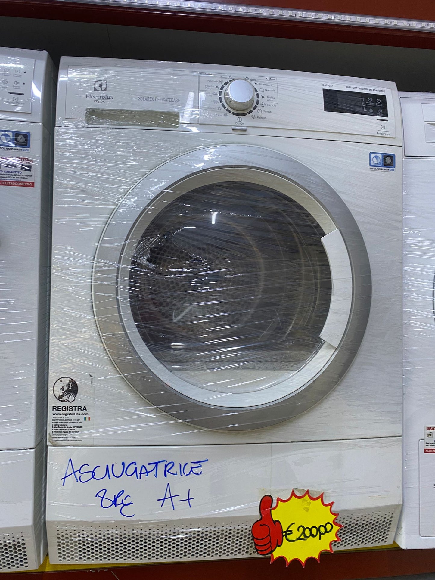 ASCIUGATRICE ELECTROLUX REX 8KG