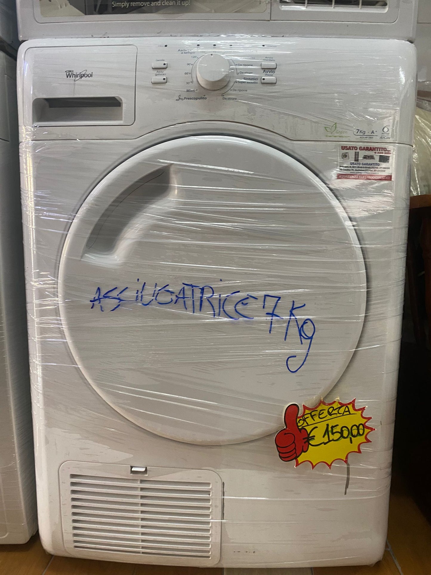 ASCIUGATRICE WHIRLPOOL 7KG
