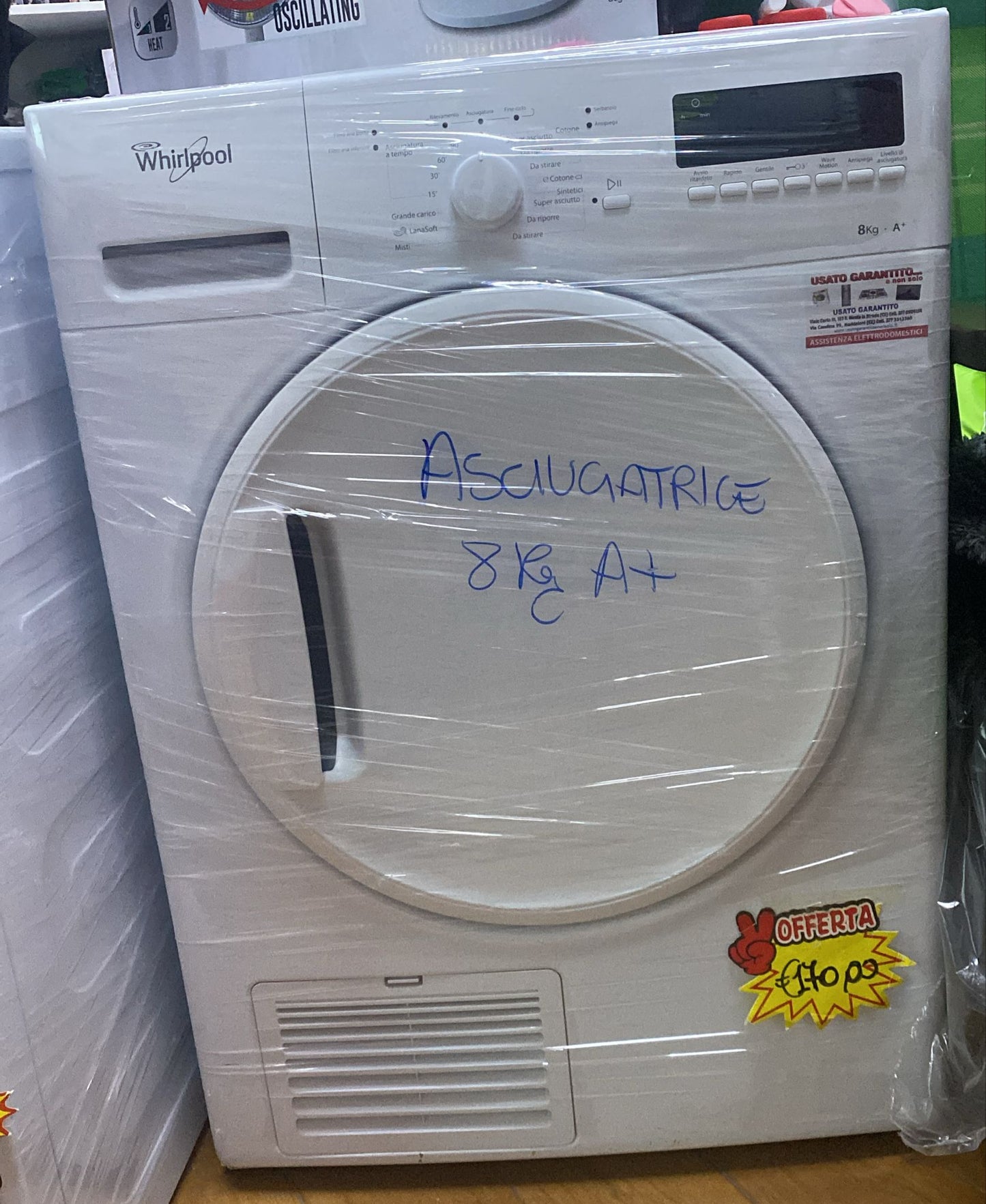 ASCIUGATRICE WHIRLPOOL 8KG