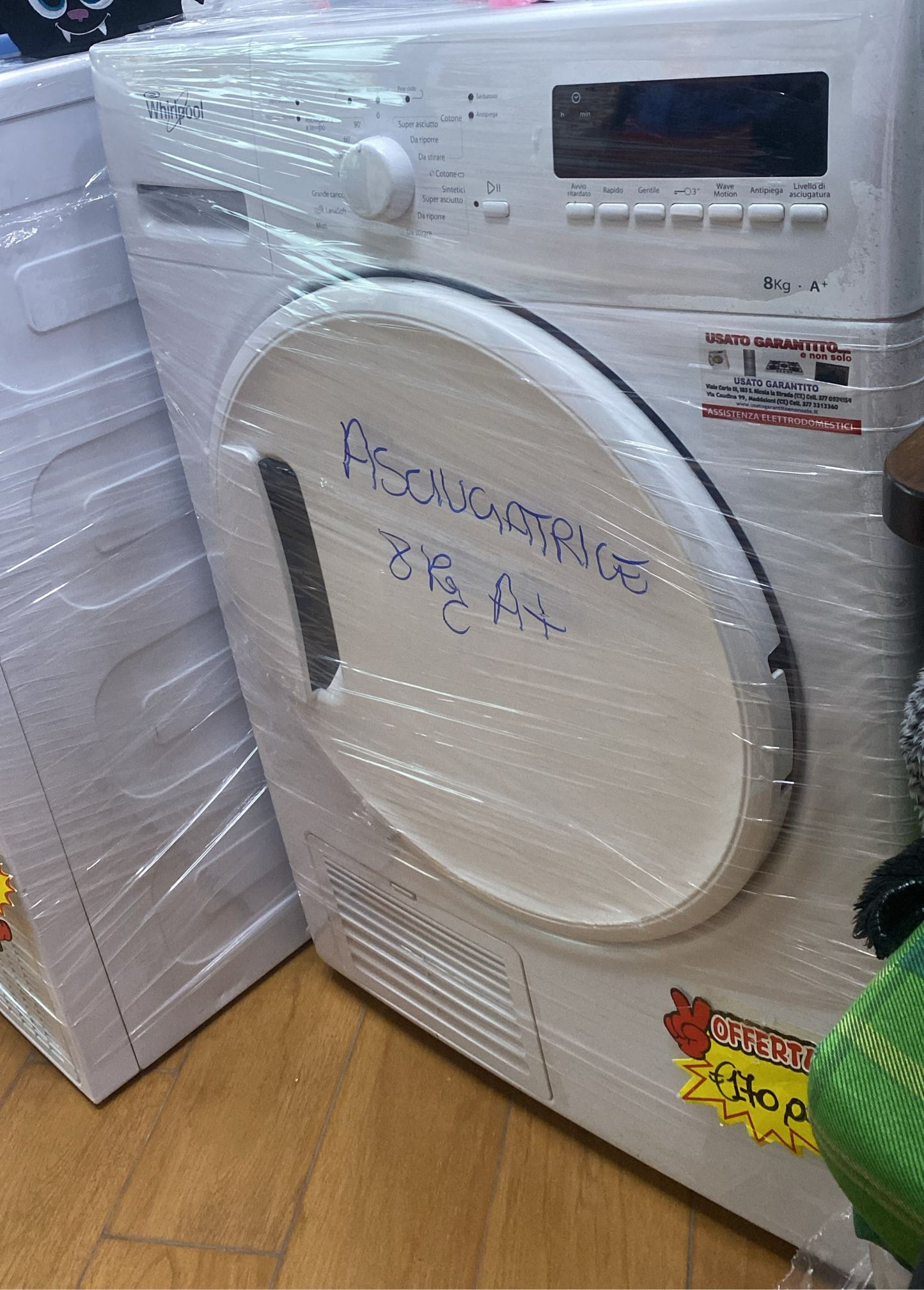 ASCIUGATRICE WHIRLPOOL 8KG