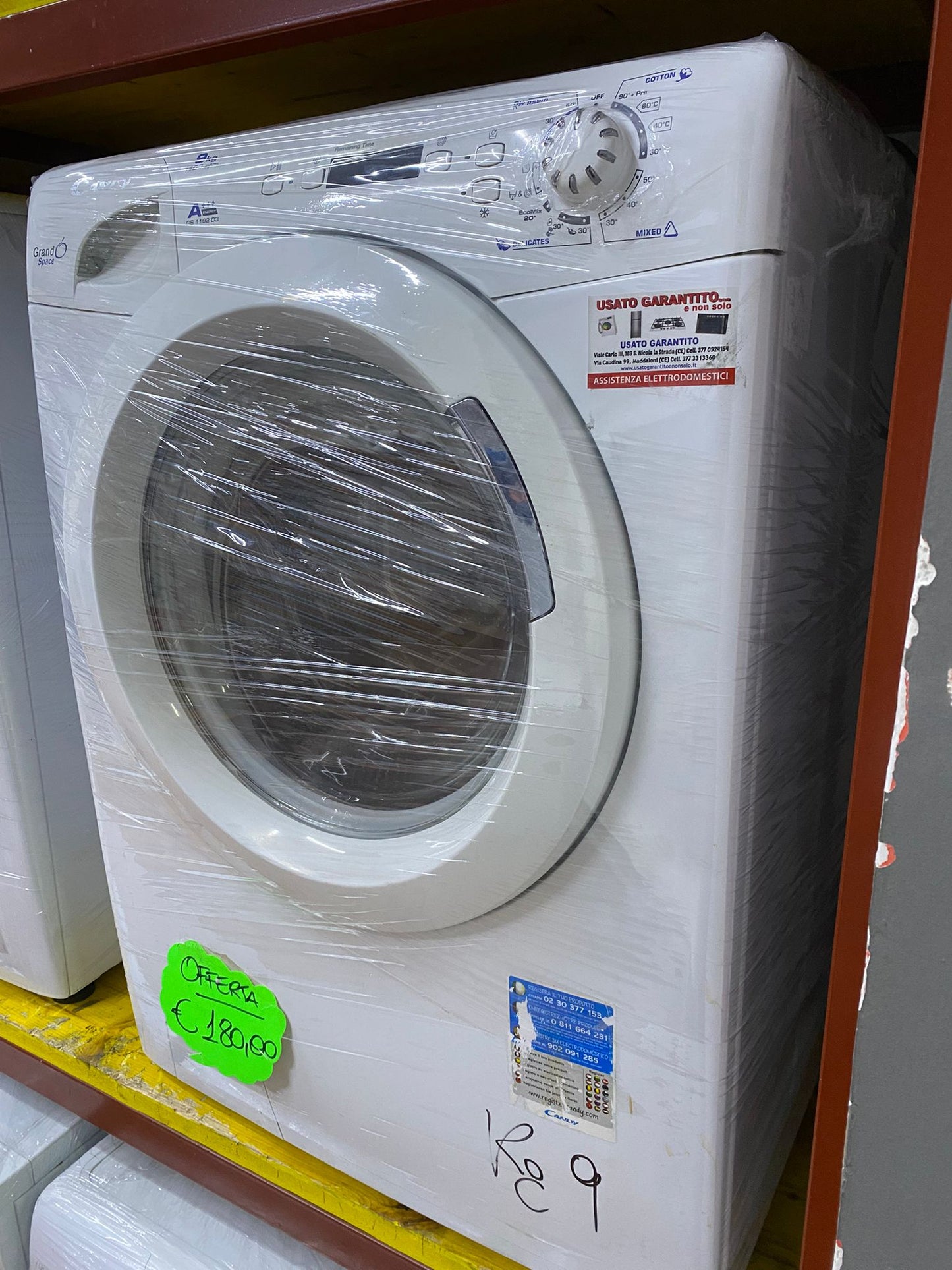 LAVATRICE CANDY GRANDO' SPACE 9KG