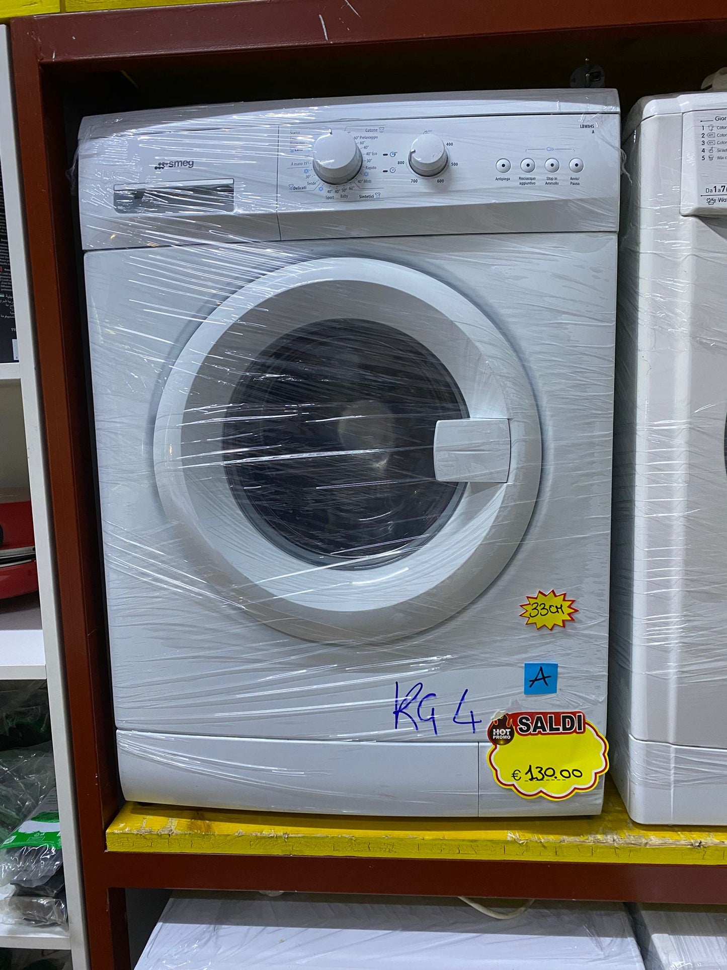 LAVATRICE SMEG 4KG SLIM 33CM