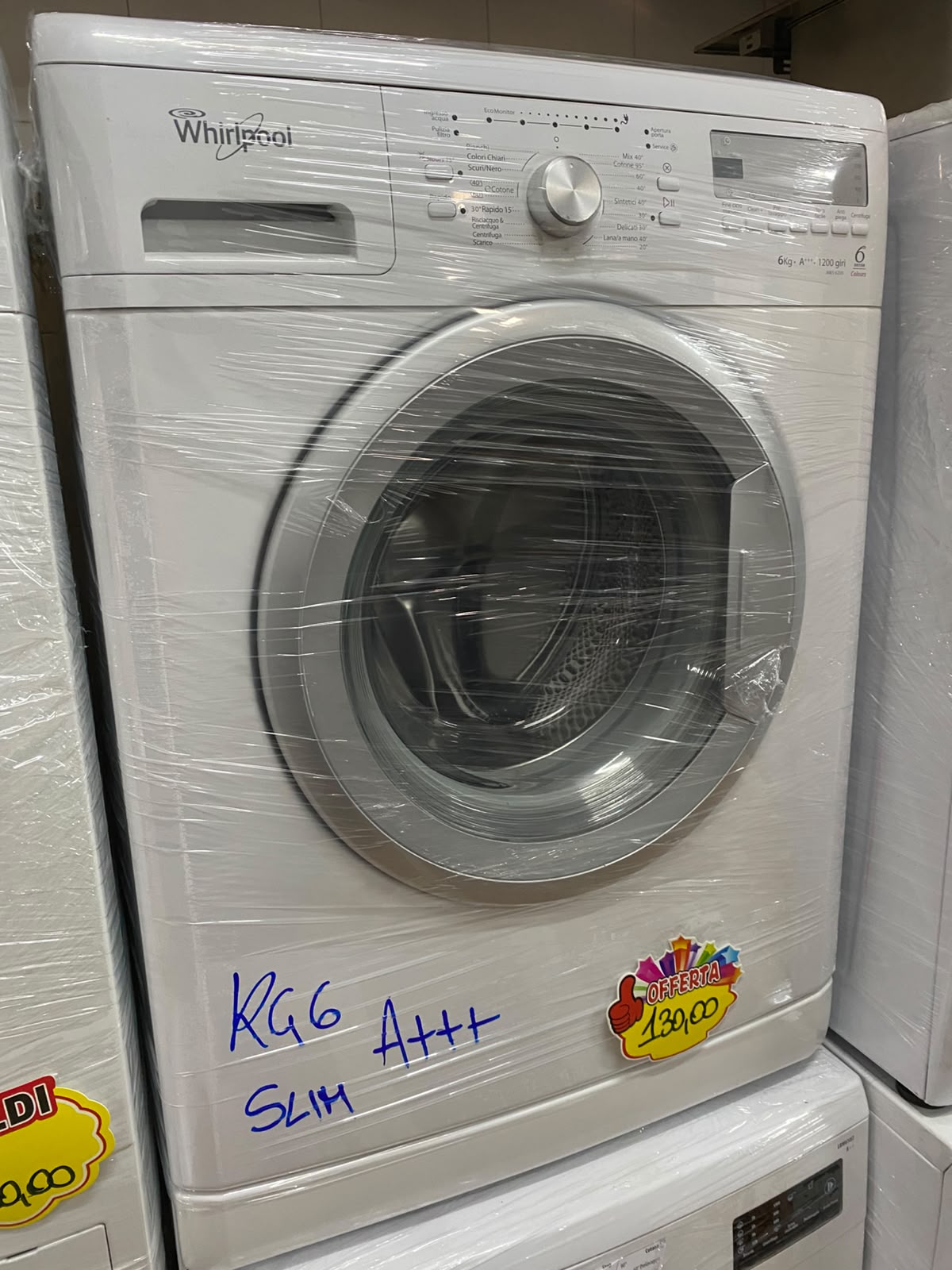 LAVATRICE WHIRLPOOL 6KG SLIM