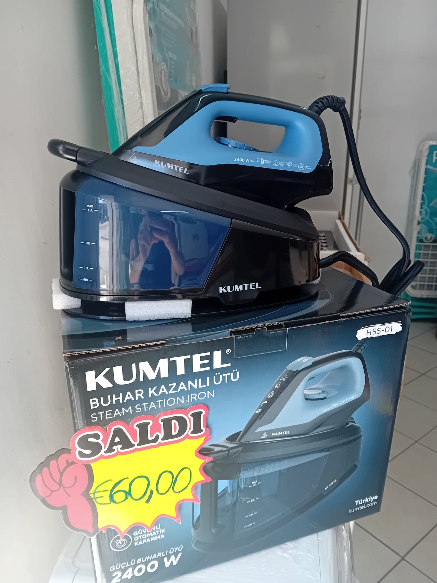 FERRO DA STIRO CON CALDAIA KUMTEL