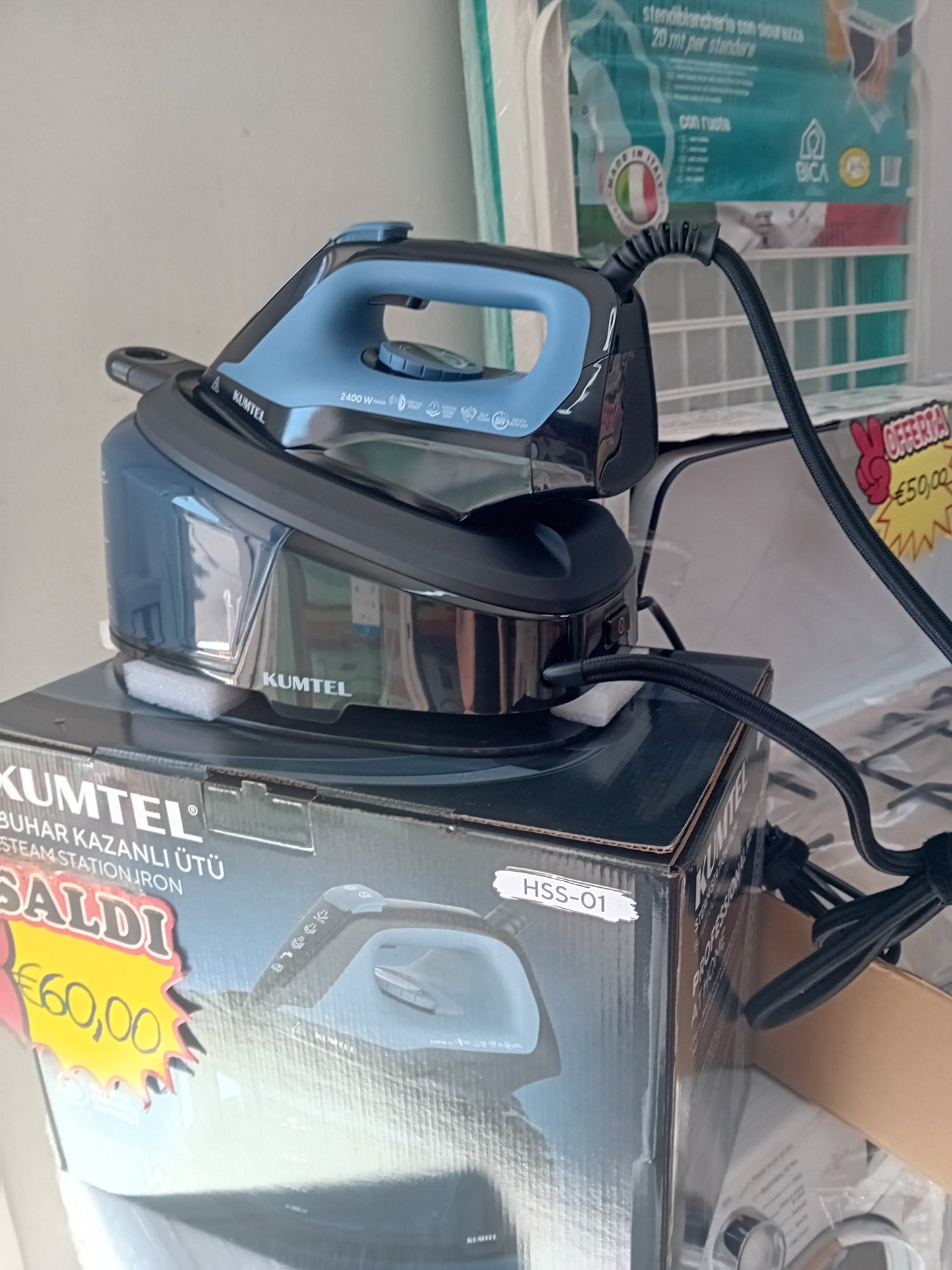 FERRO DA STIRO CON CALDAIA KUMTEL