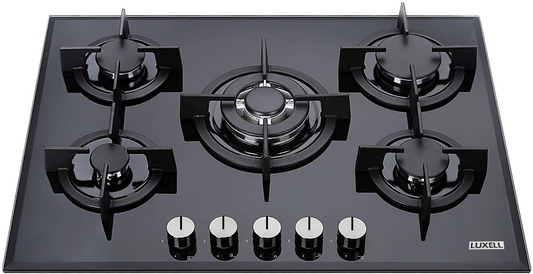 PIANO COTTURA STAYLUX VETRO NERO 75CM