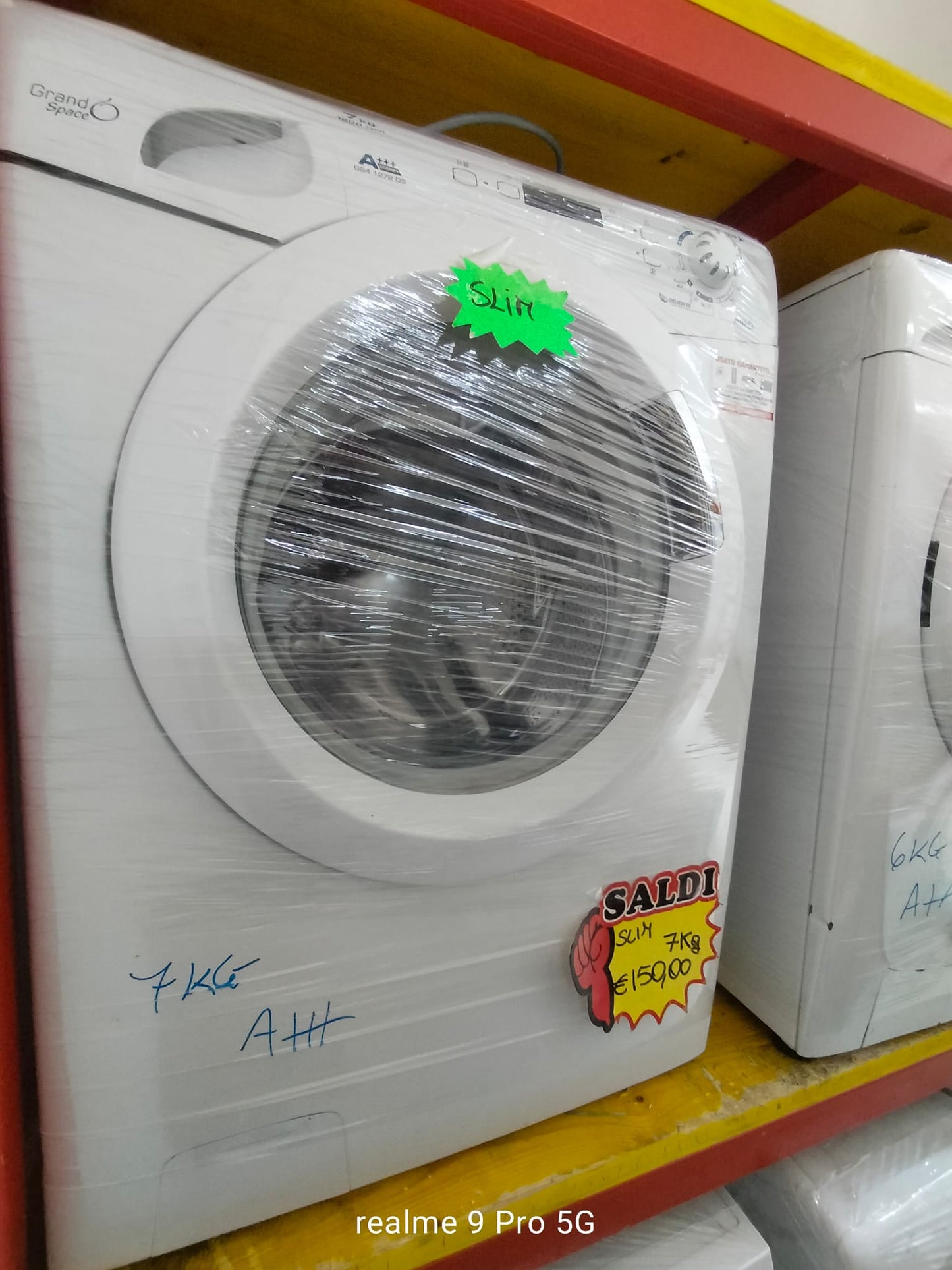 LAVATRICE CANDY GRANDO' SPACE 7KG SLIM