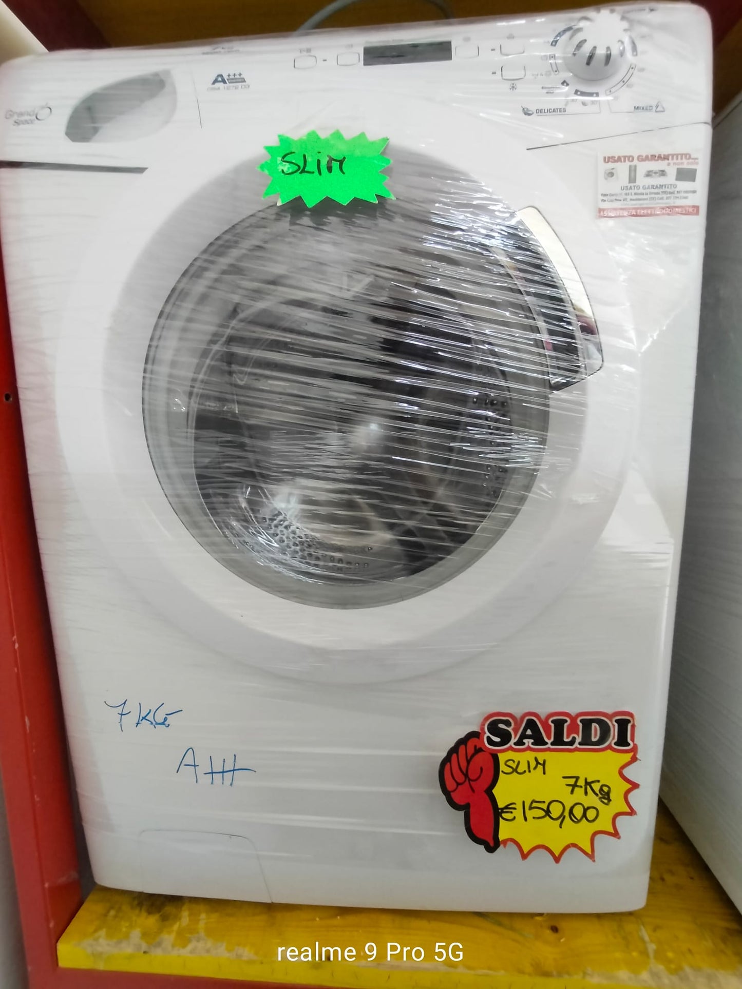 LAVATRICE CANDY GRANDO' SPACE 7KG SLIM