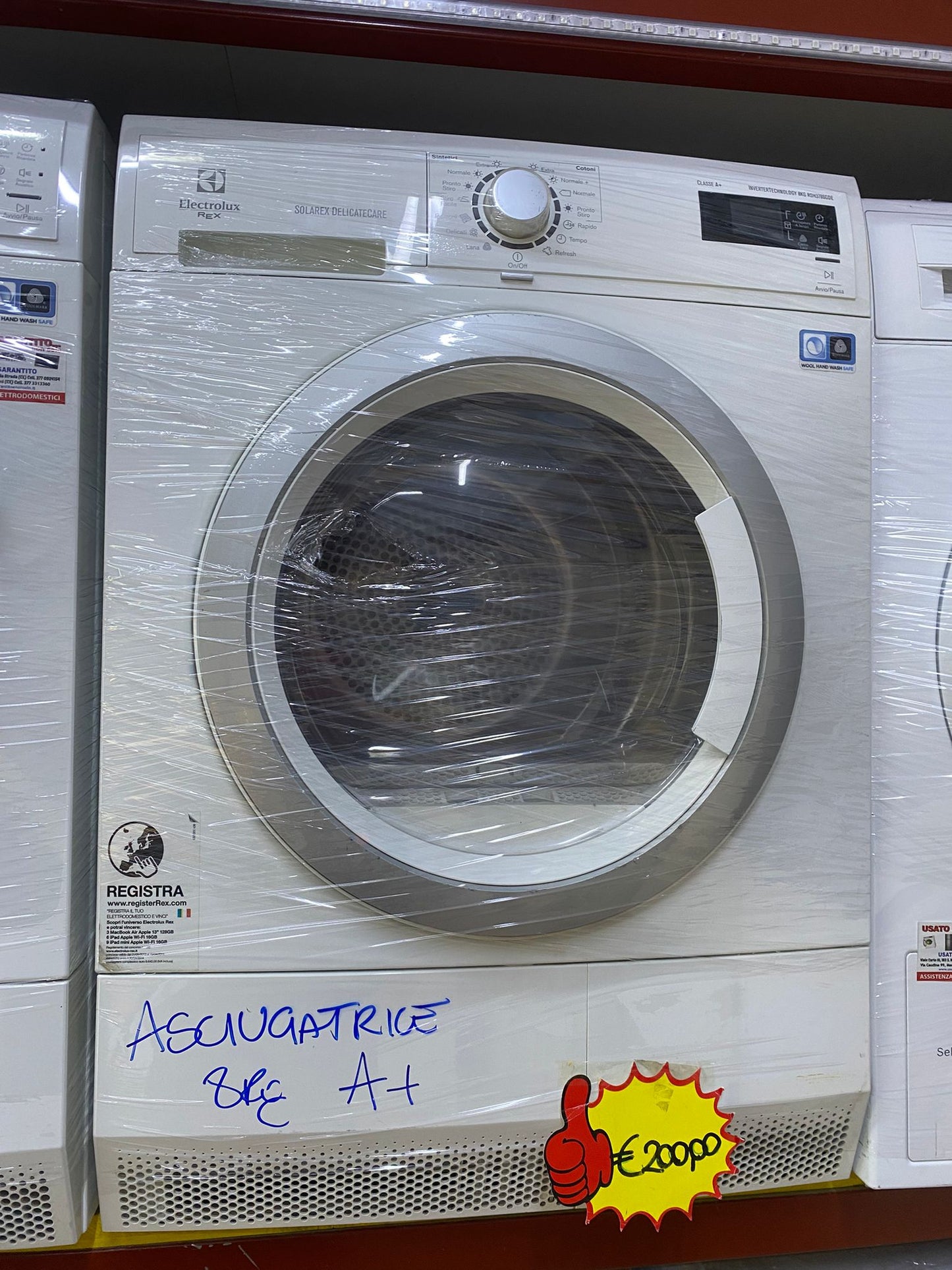 ASCIUGATRICE ELECTROLUX REX 8KG