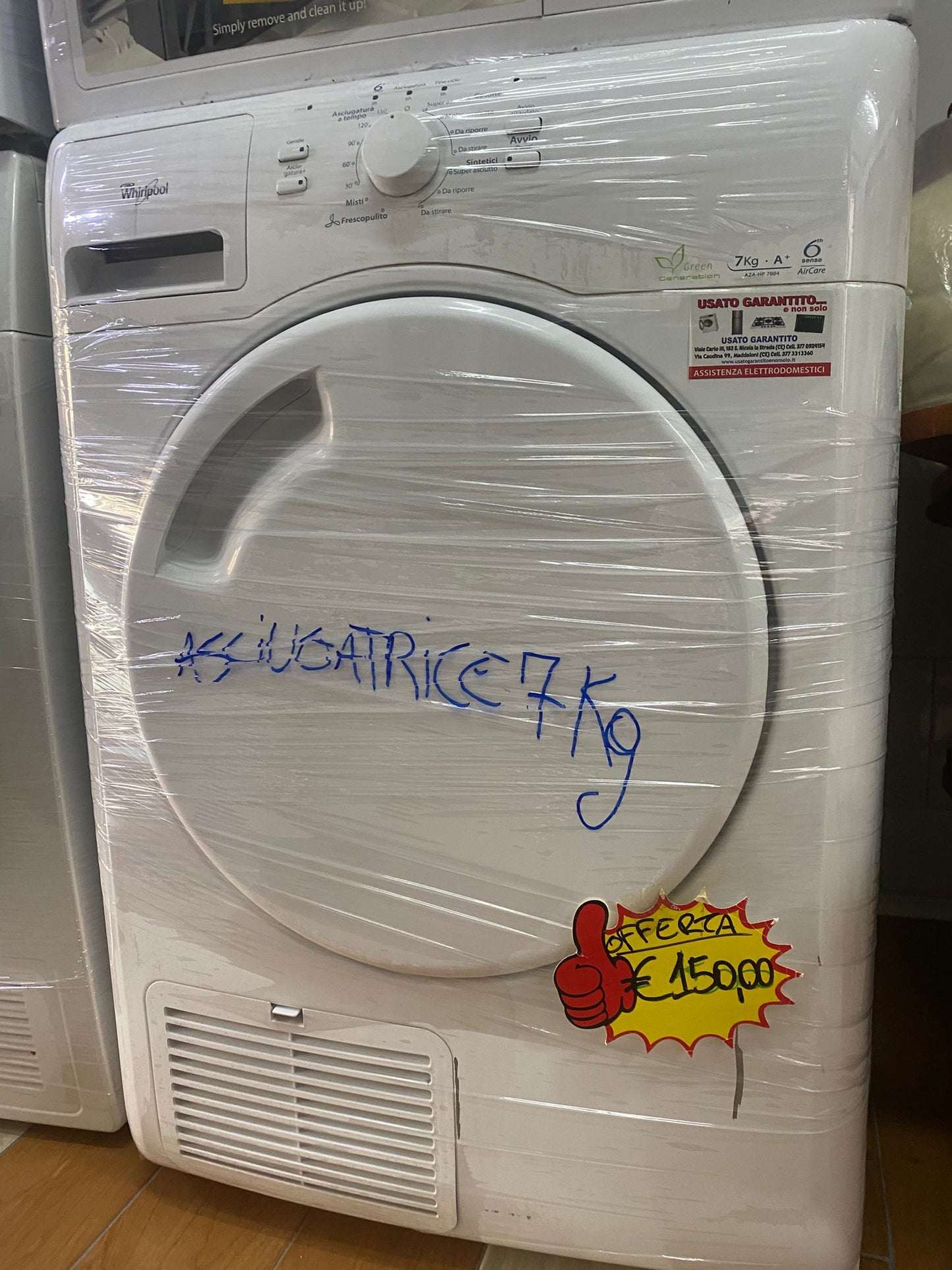 ASCIUGATRICE WHIRLPOOL 7KG