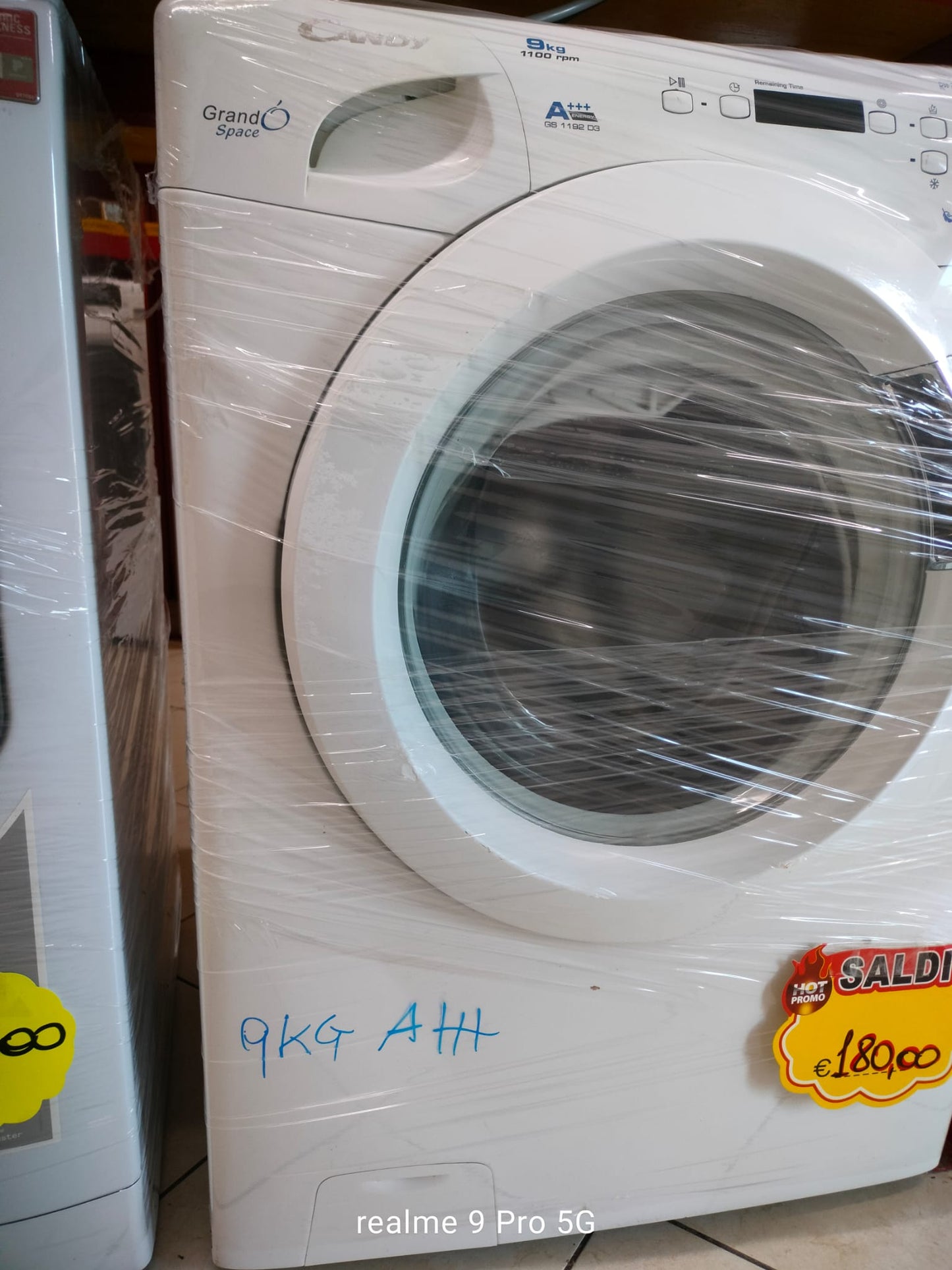 LAVATRICE CANDY GRANDO' SPACE 9KG