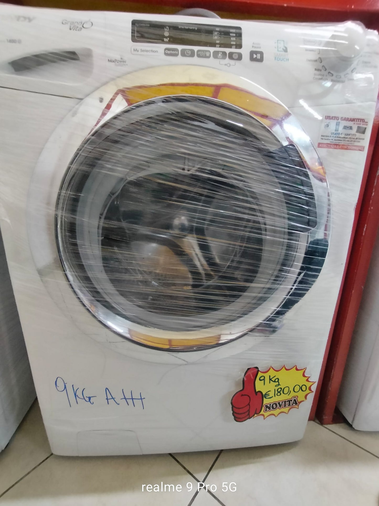 LAVATRICE CANDY GRANDO' VITA 9KG