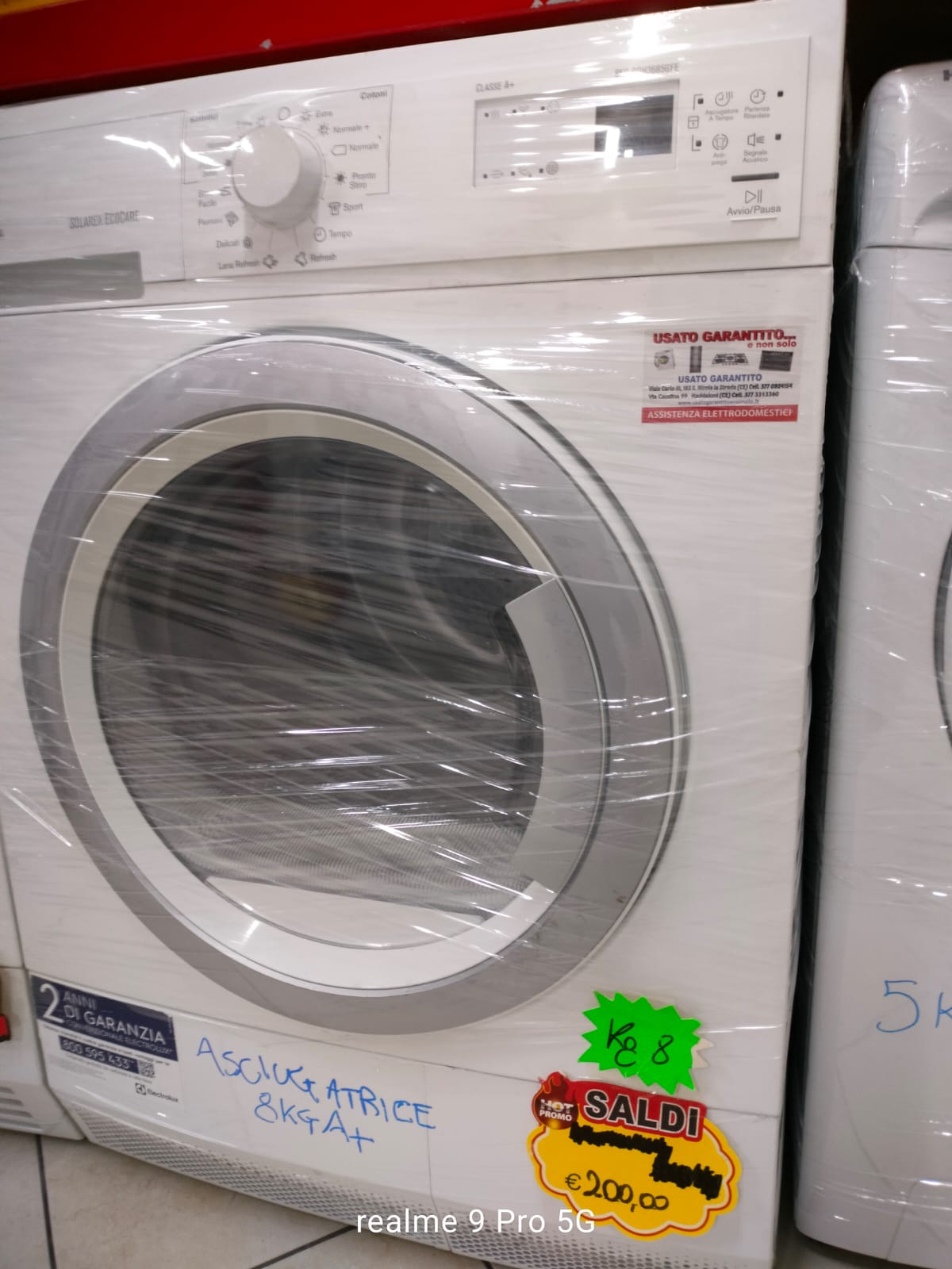 ASCIUGATRICE ELECTROLUX REX 8KG