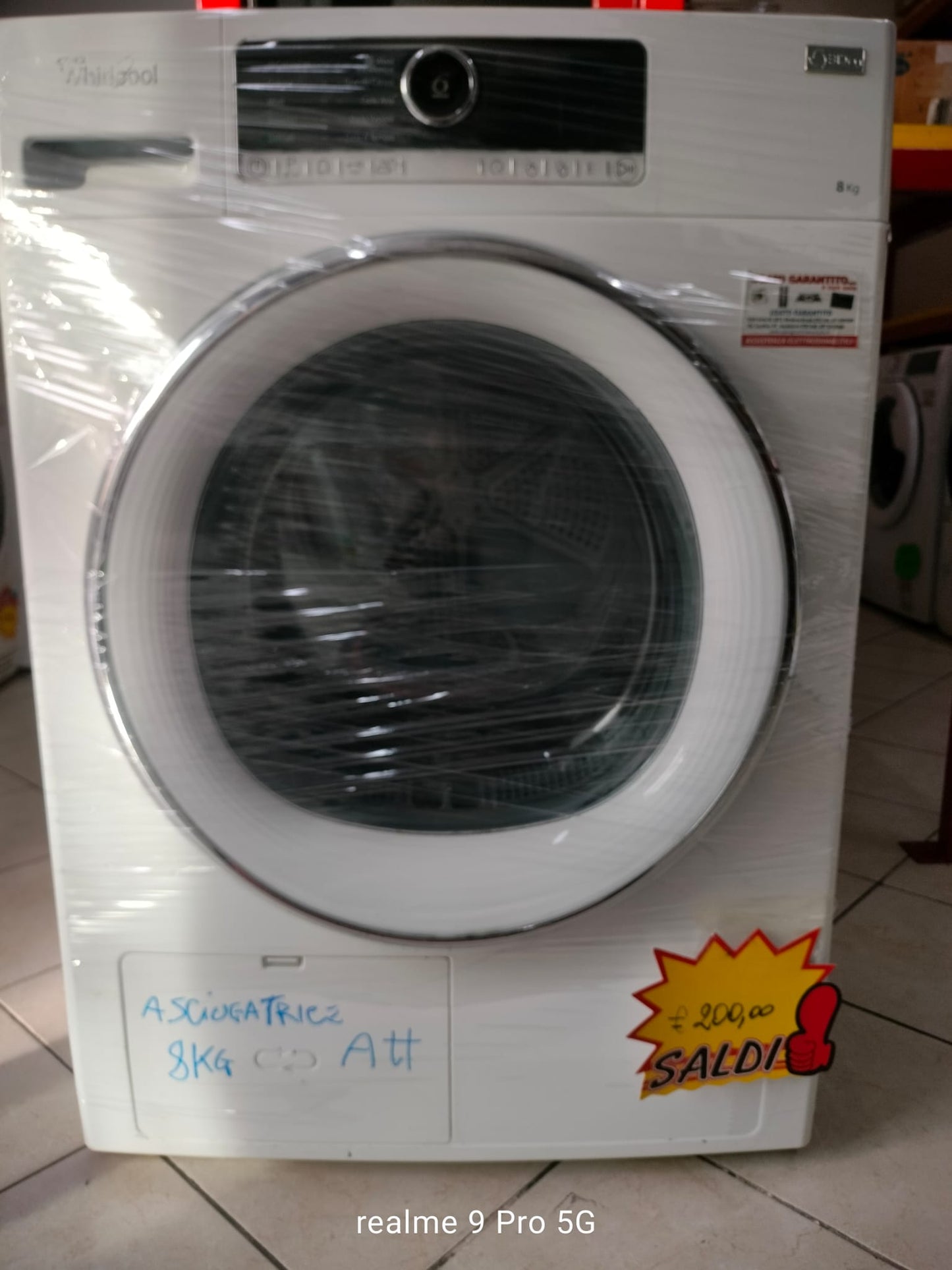 ASCIUGATRICE WHIRLPOOL ZEN 8KG