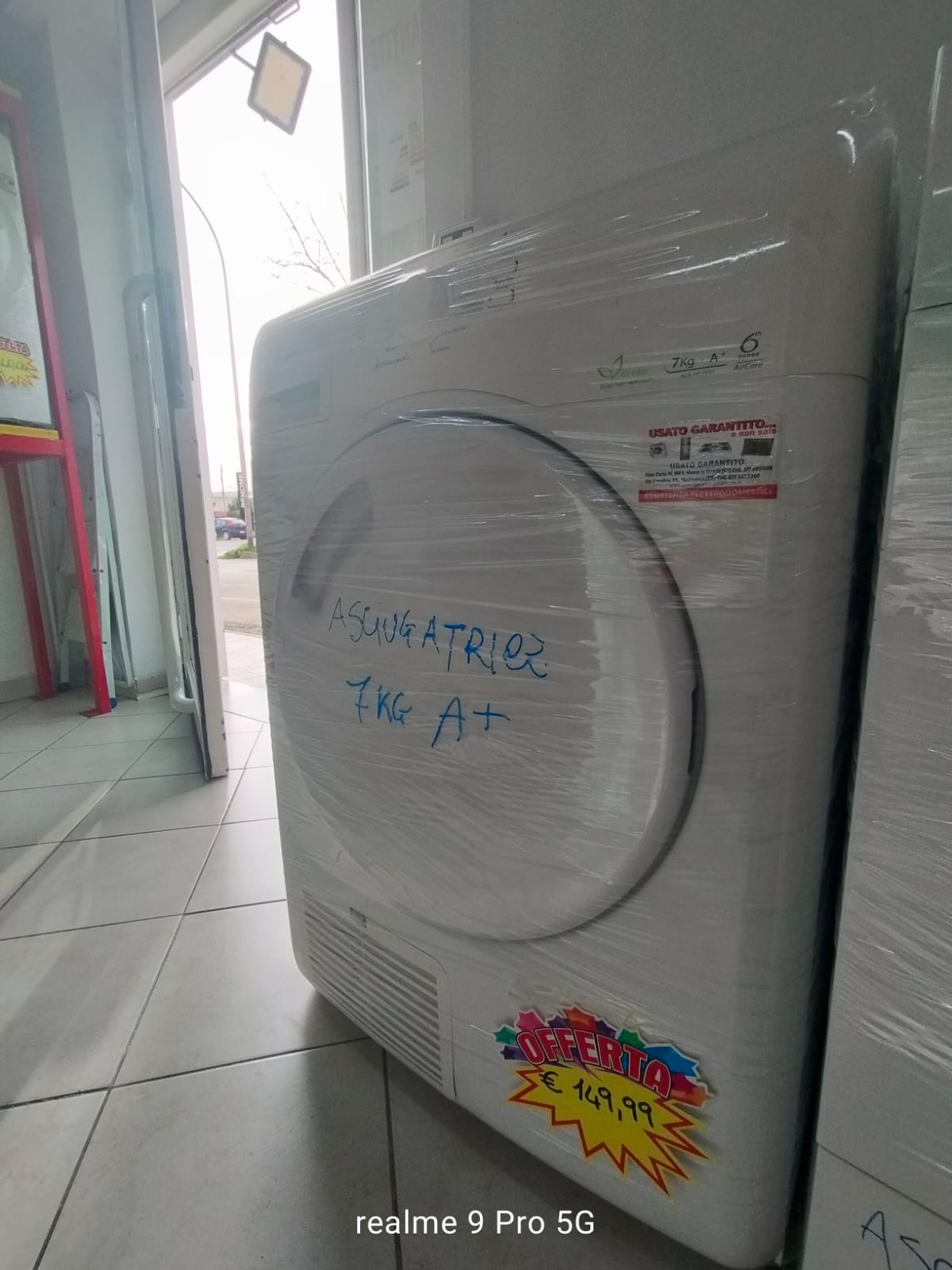 ASCIUGATRICE WHIRLPOOL 7KG OBLO' CHIUSO