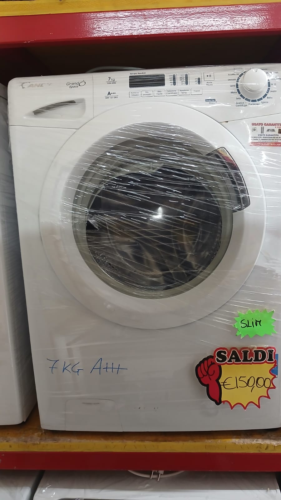 LAVATRICE CANDY GRANDO' SPACE 7KG SLIM
