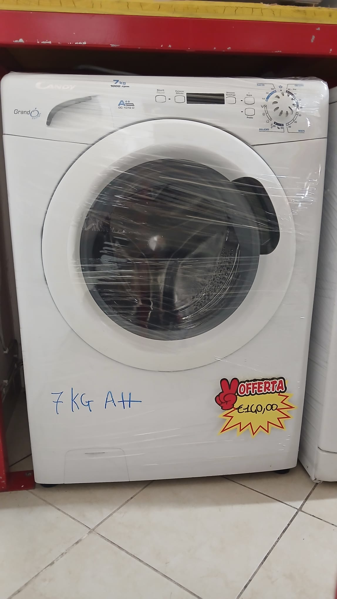 LAVATRICE CANDY GRANDO' COMFORT 7KG