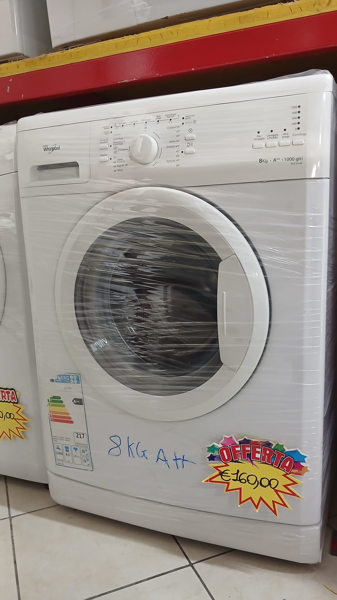 LAVATRICE WHIRLPOOL 8KG