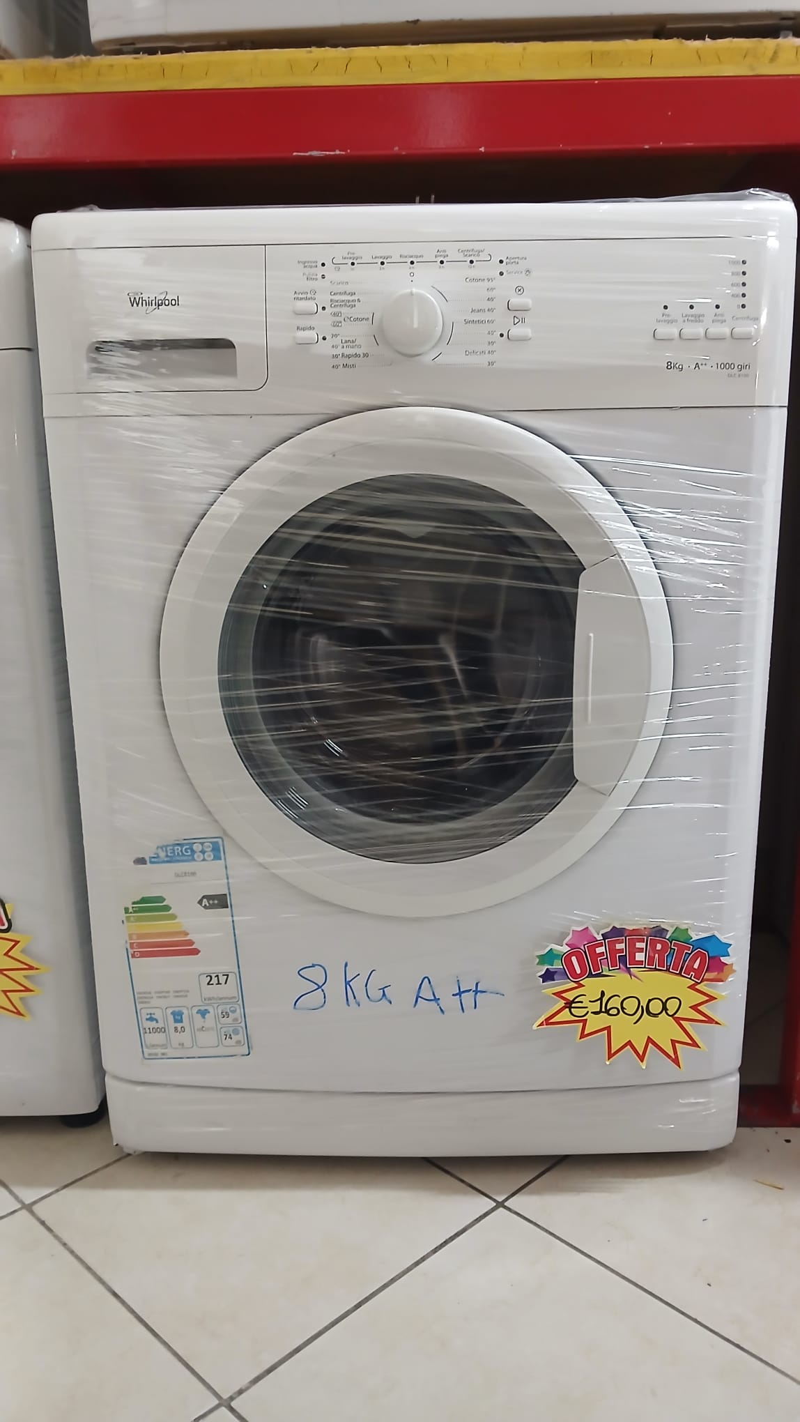 LAVATRICE WHIRLPOOL 8KG