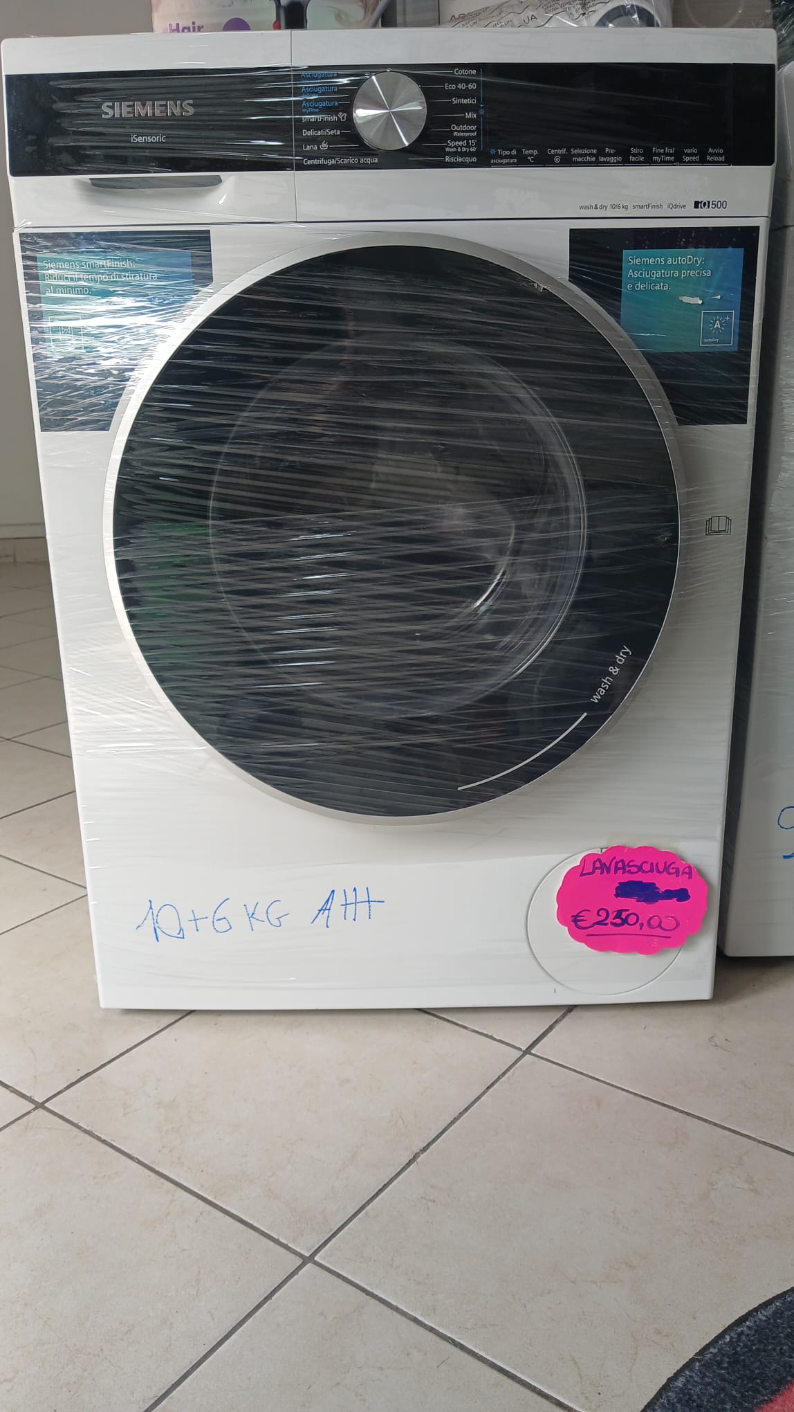 LAVASCIUGA SIEMENS IQ500 10+6KG