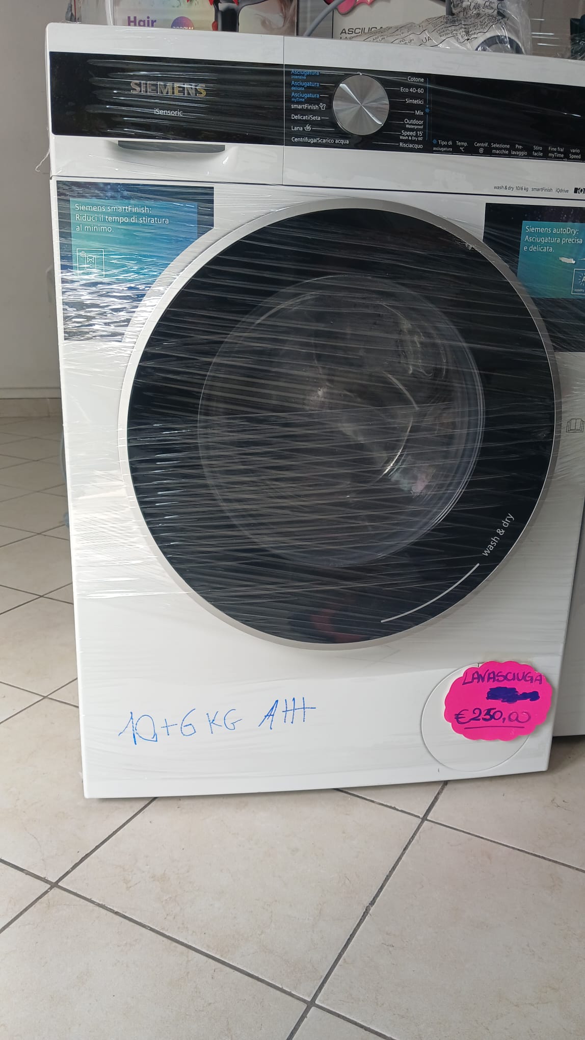LAVASCIUGA SIEMENS IQ500 10+6KG