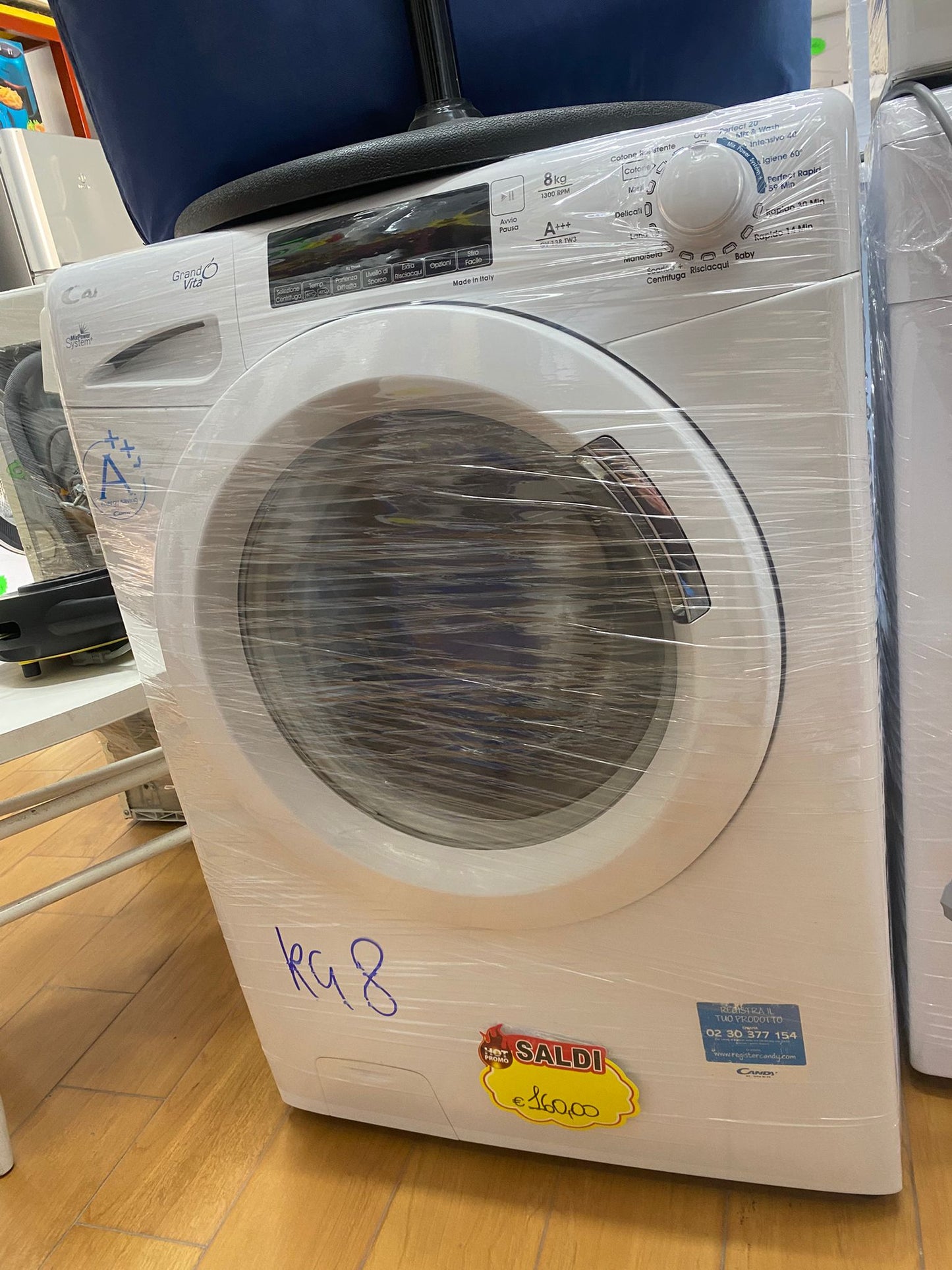 LAVATRICE CANDY GRANDO' VITA SMART 8KG