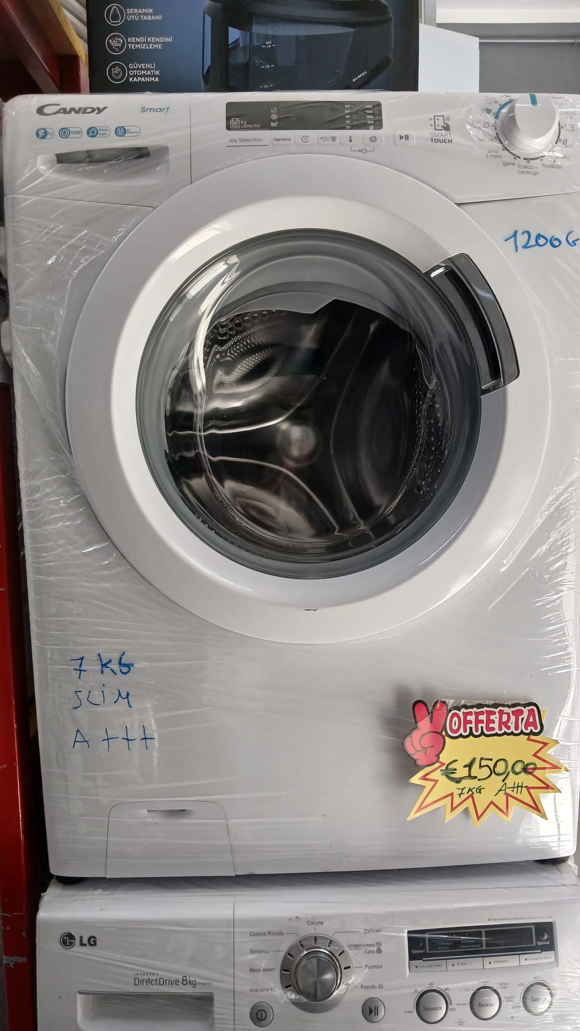 LAVATRICE CANDY SMART 7KG SLIM
