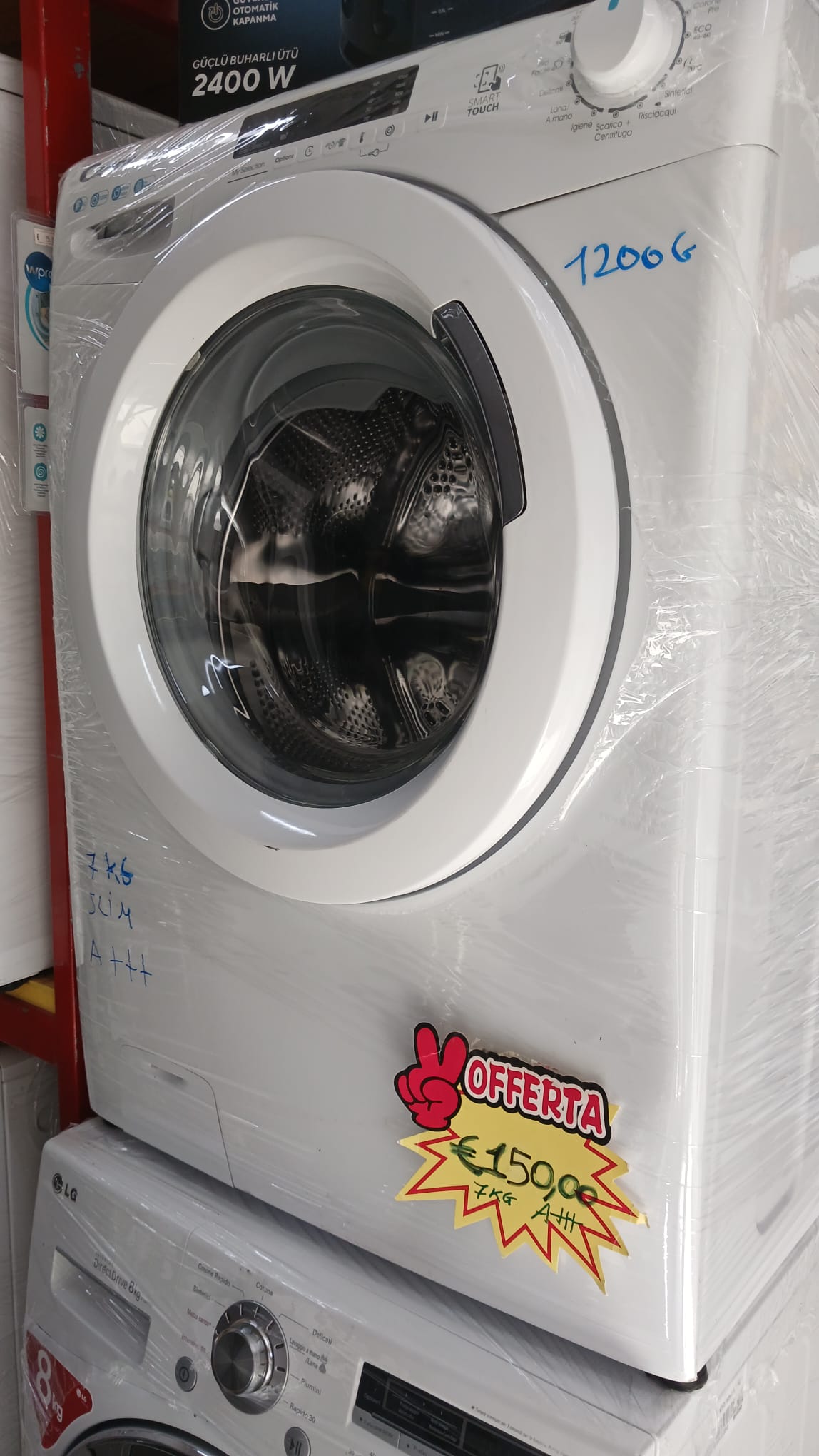 LAVATRICE CANDY SMART 7KG SLIM