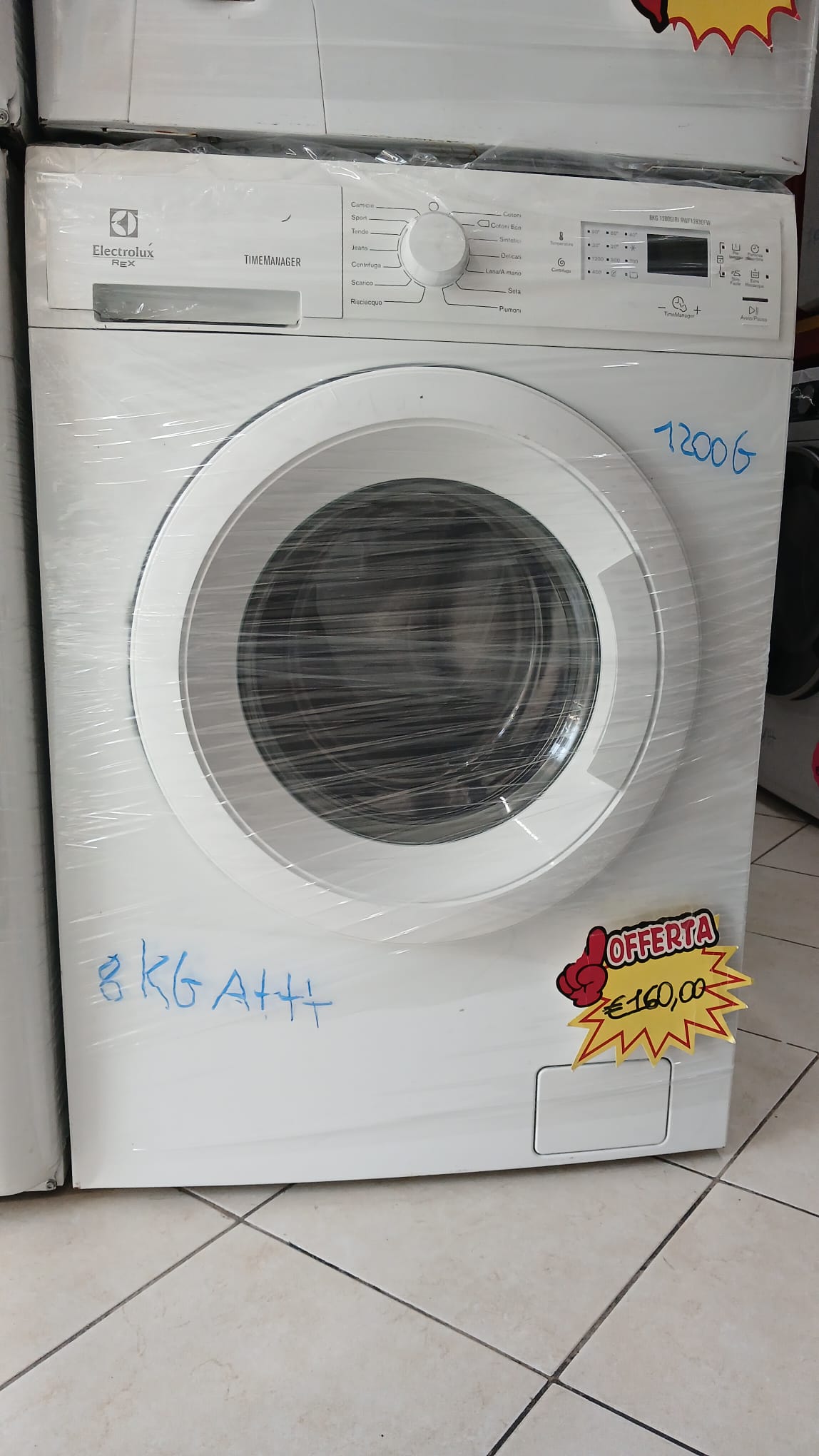 LAVATRICE ELECTROLUX 8KG