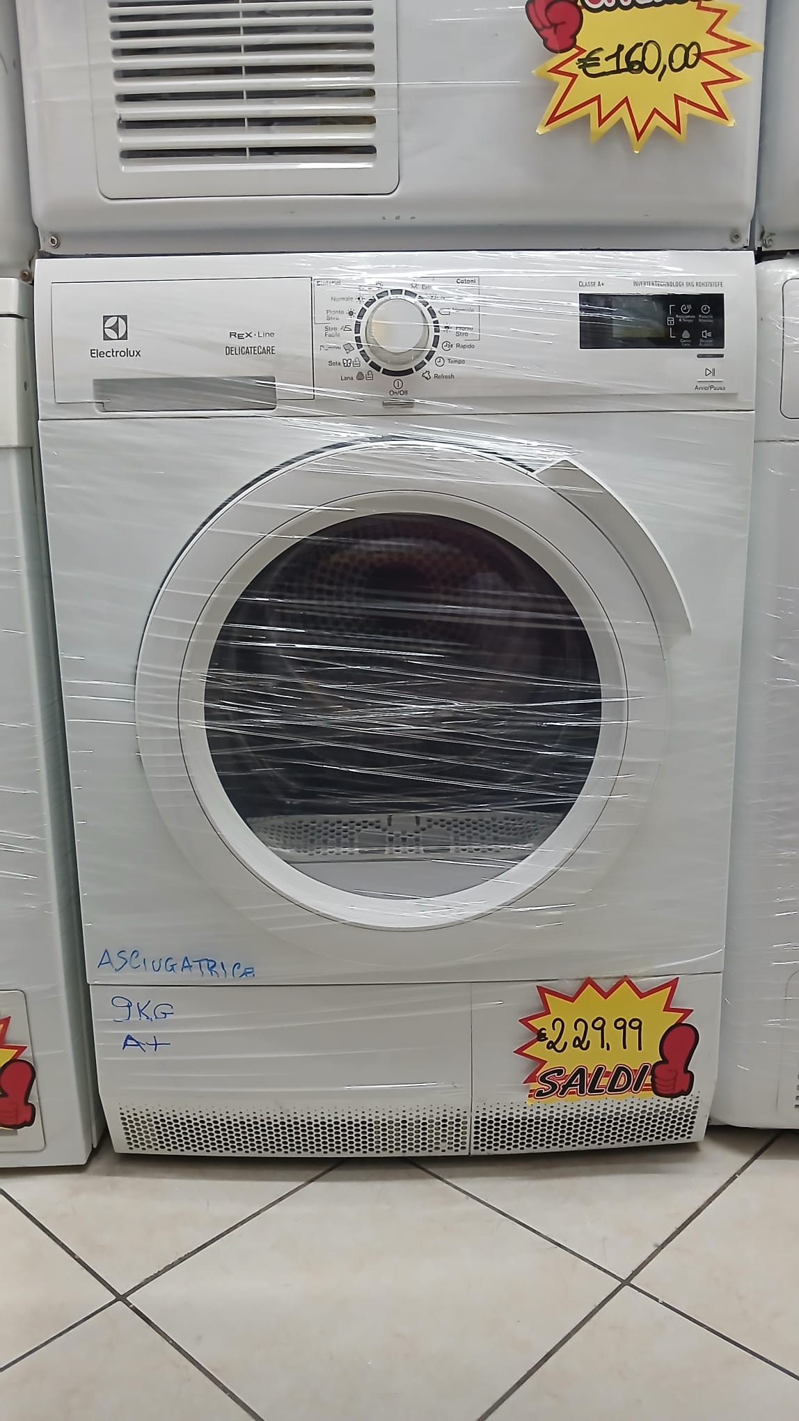 ASCIUGATRICE ELECTROLUX REX 9KG